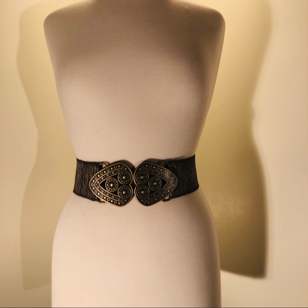 Chico stretch decorative belt; front hook;size M/L